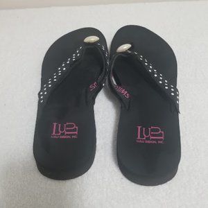 women's Flip-Flops/Switchflops LuLu By Design by. Lindsay Phillips Black Size 6